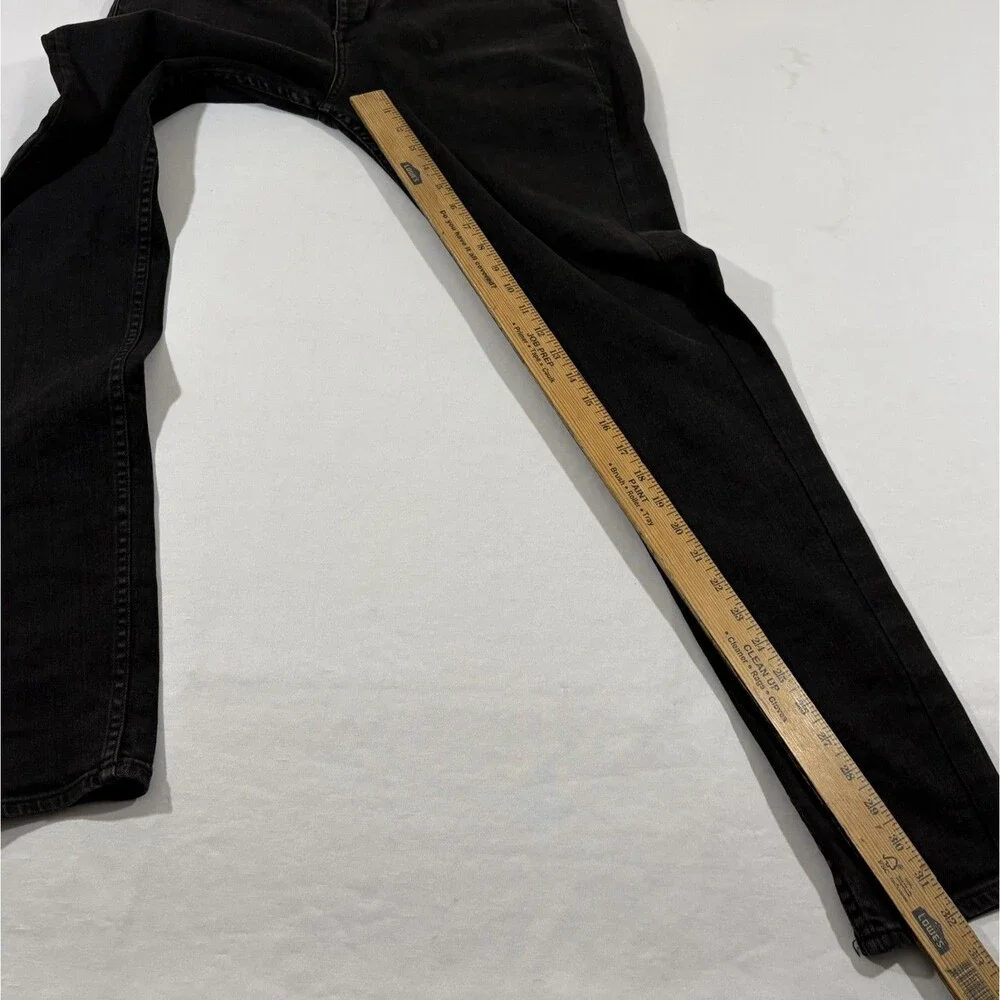 Rag & Bone Fit 3 Classic Jeans Mens Black Dark Wash Denim Slim Leg Grunge Sz 34
